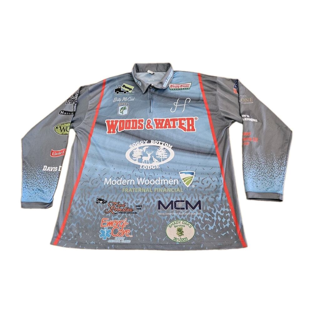 Huk Bass Pro Shop Fishing Jersey Size XL With Flaw And Back See Pic Vandam